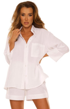 Komplet damski De Lafense Harper 855 biały