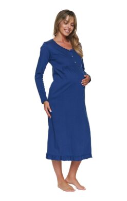 Alternative view of Koszula nocna z długim rękawem Doctor Nap 7318 indigo blue