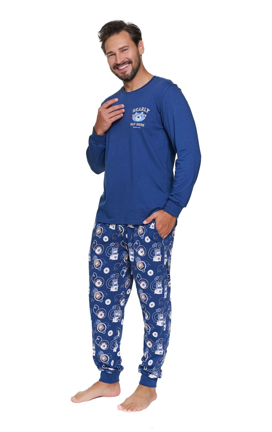 Piżama męska długa Doctor Nap 7511 nap mode - obrazek 3