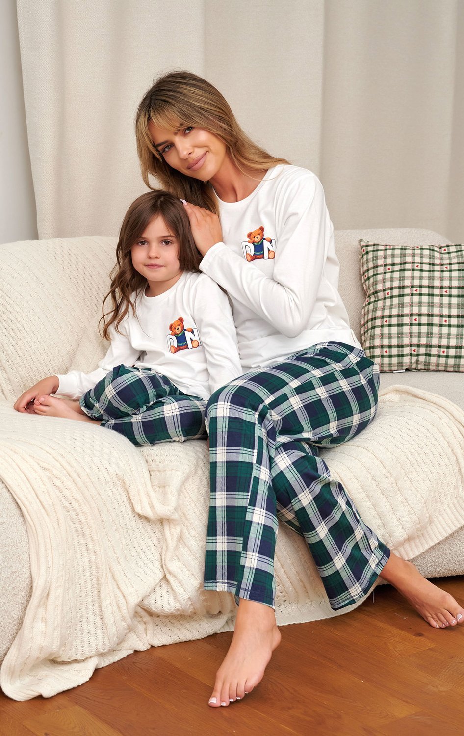 Piżama damska długa Doctor Nap 7513 teddy - obrazek 6