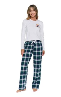 Piżama damska długa Doctor Nap 7513 teddy