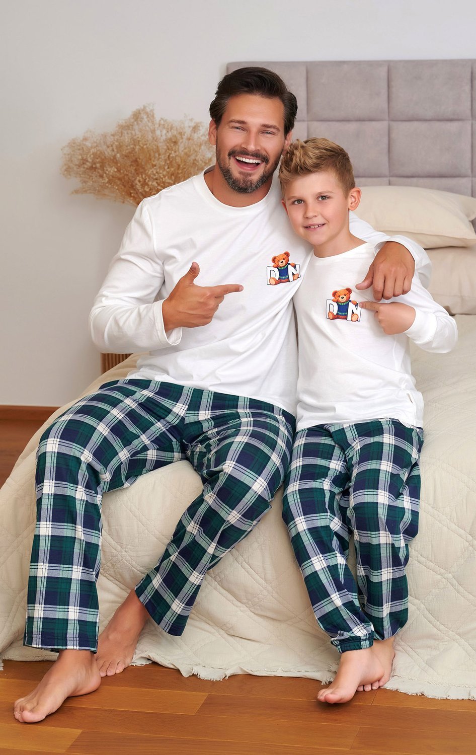Piżama damska długa Doctor Nap 7513 teddy - obrazek 5