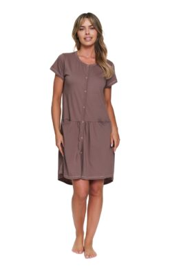 Koszula ciążowa i do karmienia Doctor Nap 9445 mocca