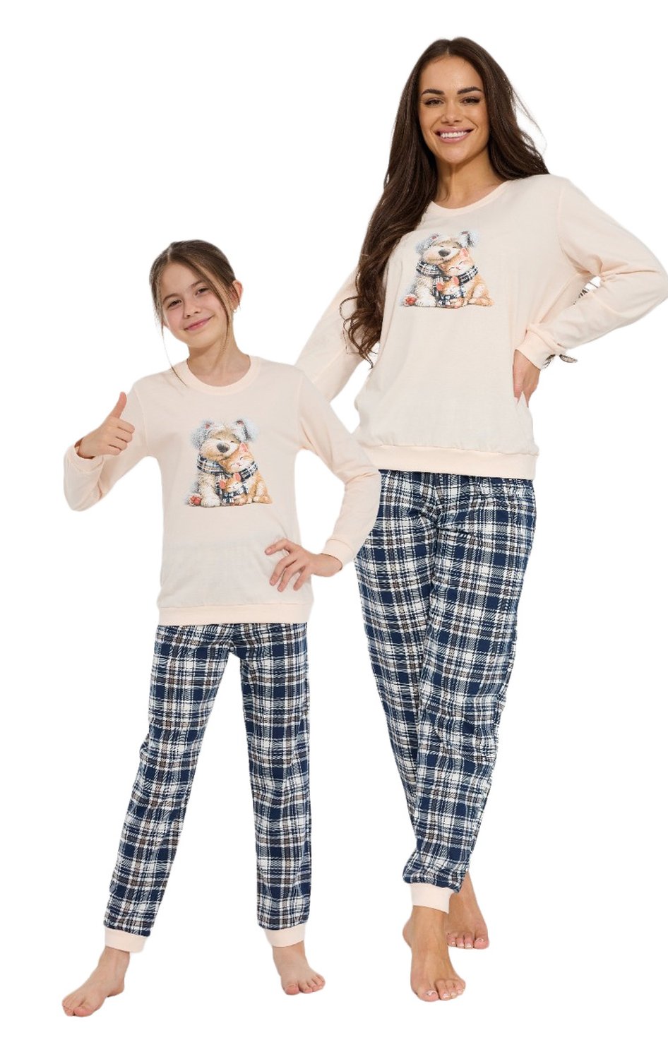 Piżama dziecięca dla dziewczynki Cornette 594/203 592/203 Home Friends - obrazek 4